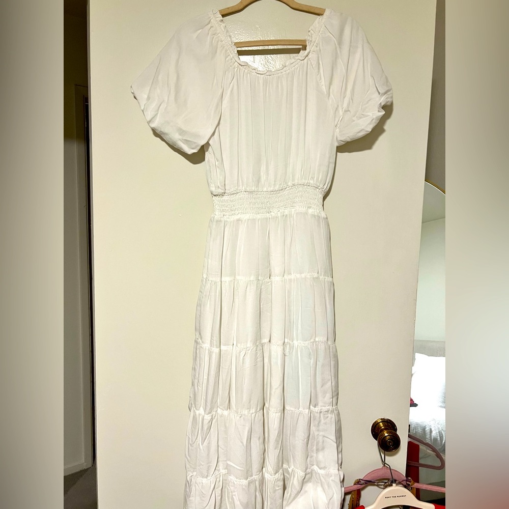 Oak&Fort White Peasant Dress